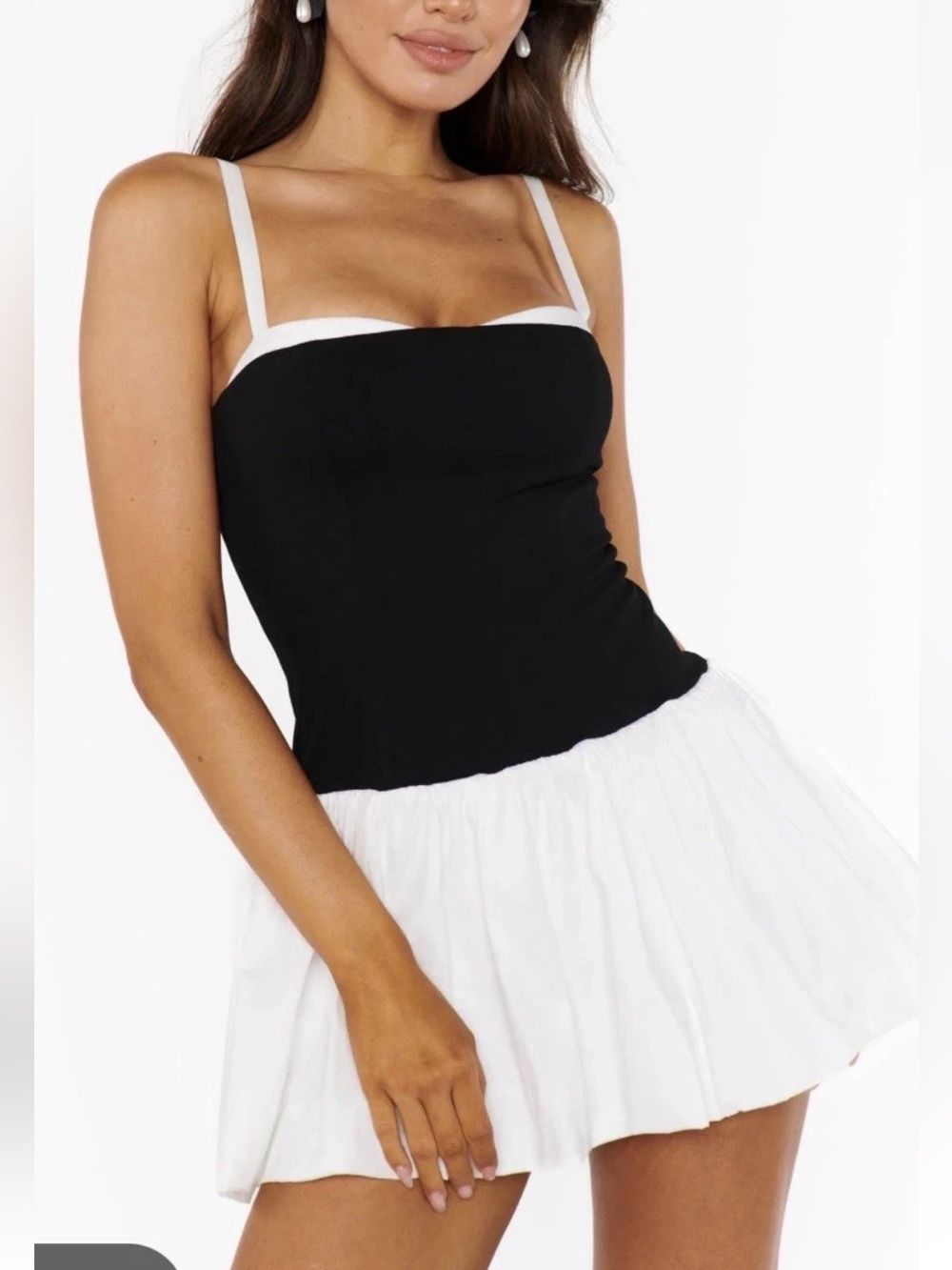 Show me your mumu NWT Tiffany skort date night mini bubble hem dress sz m & s